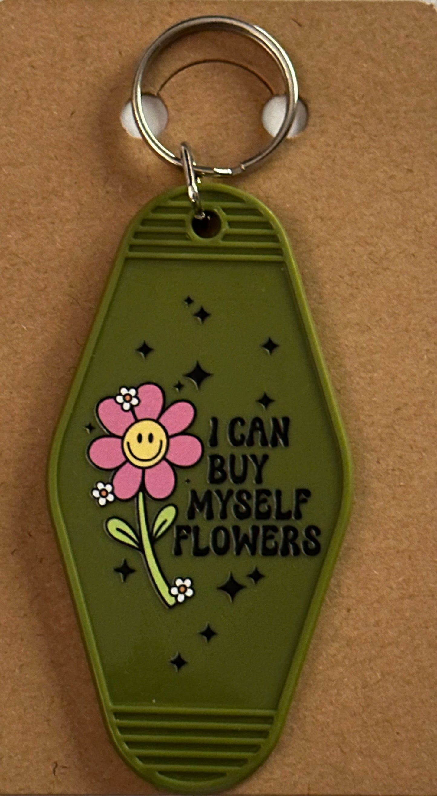 I can buy myself flowers keychain