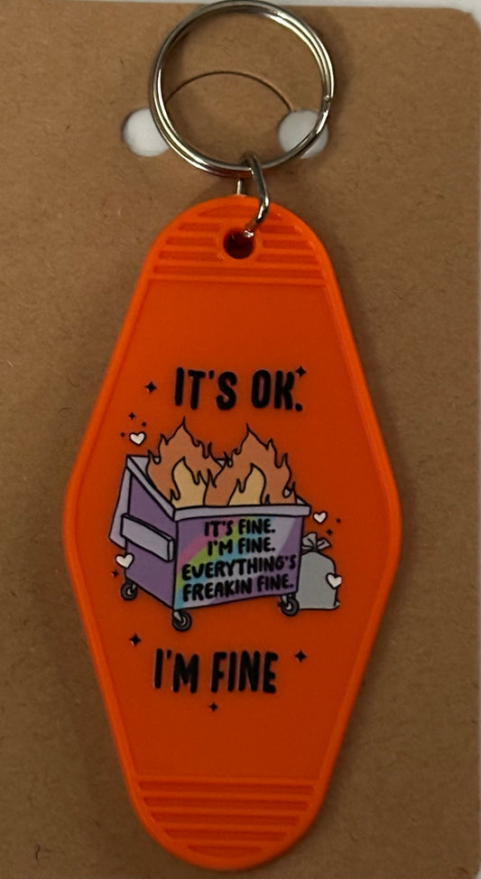 It’s OK I’m fine keychain